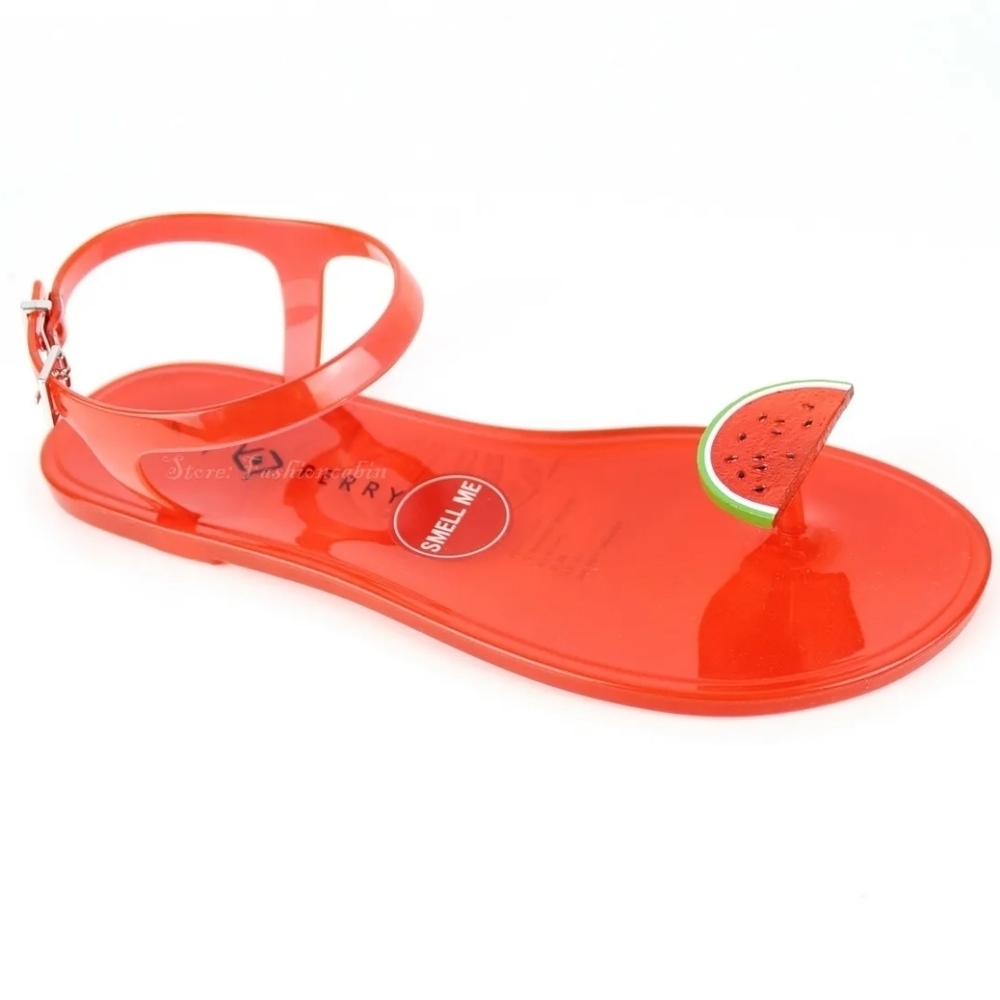 KATY PERRY Geli Jelly Watermelon Ankle Strappy Sandal